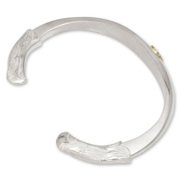 鷲見太郎イーグルフェイスバングルオパールSVカップSフェザー 鷲見太郎 BRACELET ブレスレット】イーグルフェイスバングル