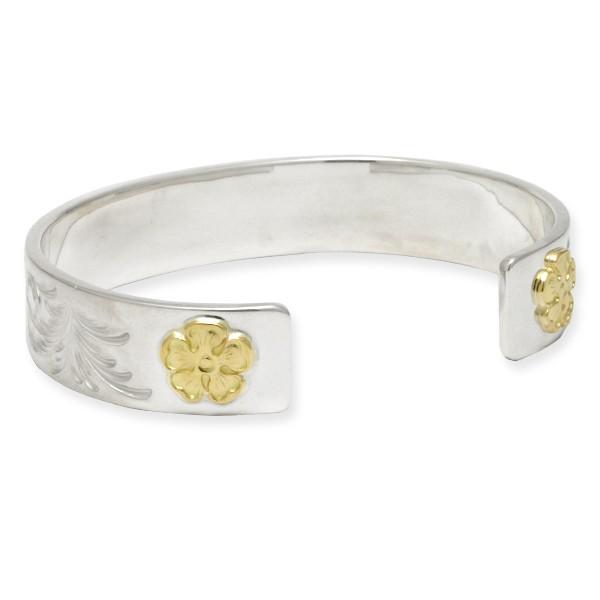 TARO WASHIMI 鷲見太郎　フラワー　バングル TARO WASHIMI ワシミタロウ 鷲見太郎 ギャランティ付属 M plain