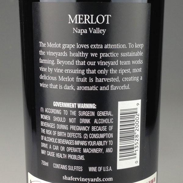 SHEAFFER（シェーファー） Shafer Vineyards Merlot [2009