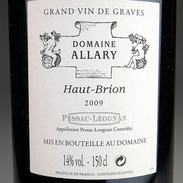 Domaine Allary Haut Brion [2009]【マグナムサイズ 1500ml】 / ドメーヌ・アラリー オー・ブリオン [FR][赤][12]｜rifuku｜02