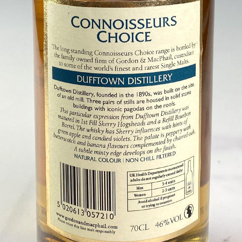 ダフタウン GM Connoisseurs Choice Gordon & MacPhail Connoisseurs Choice Dufftown [2006] / ゴードン