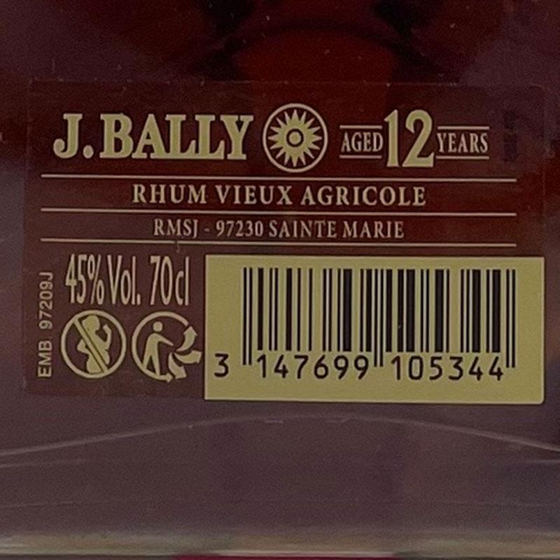 J.バリー 12年 ピラミッド / J Bally 12yo Pyramid [RM] : ワイン