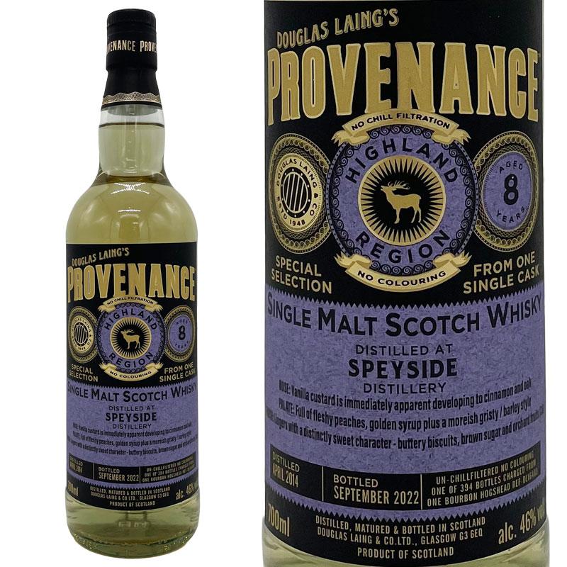 飲料・酒 Douglas Laing Provenance Speyside 8年