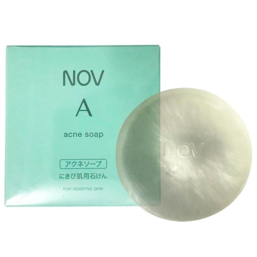 NOV A アクネソープ 〈ニキビ肌用枠練石けん〉 NOV A ノブ アクネソープ 80g ニキビ予防・敏感肌用 洗顔石鹸｜ノブ A
