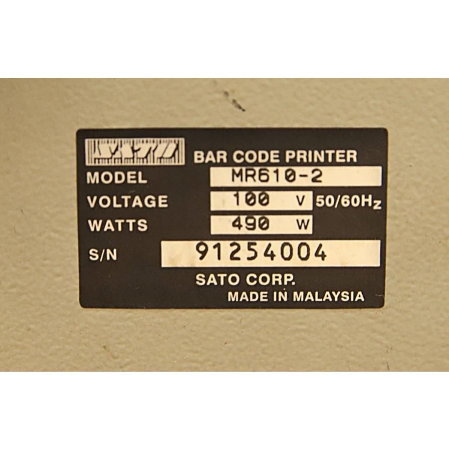 ジャンク サトー ラベルプリンター MR610 MR610-2 通電不可 現状