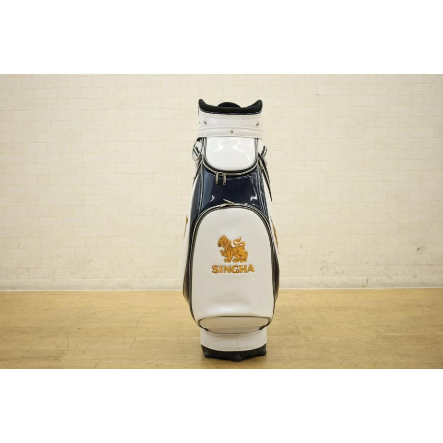 シンハー SINGHA キャディバッグ ホワイト×ブラック ゴルフバック