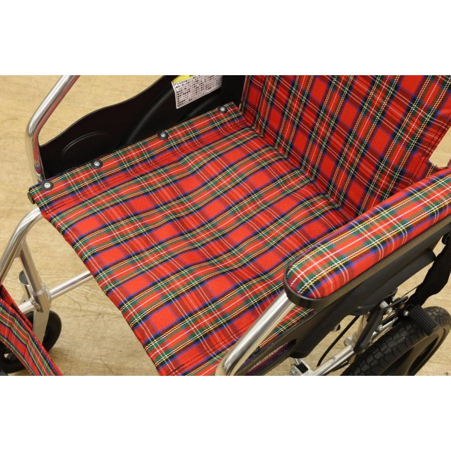 ☆ほぼ未使用品☆KADOKURA / カドクラ 車いす 介助用 介護 折り畳み式  取扱説明書付き ミラノレッドチェック A604-ACR【ユーズドユーズ名古屋天白店】JO0123 カドクラ KADOKURA 軽量介助用折り畳み式車椅子 ミラノレッドチェック