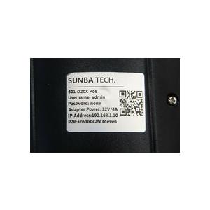 SUNBA 601-D20XPoE PTZ屋外セキュリティ監視ドームカメラBC4 爆買