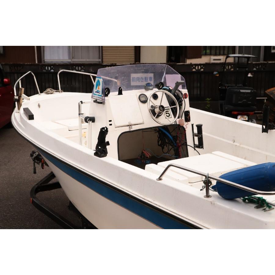実働品 船体 バンビ SB-17M 船外機 ヤマハ 70馬力 シーマリン