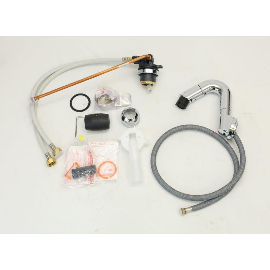 未使用品 INAX SF-WX397SY-MB ホース収納式シングルレバー混合水栓 壁