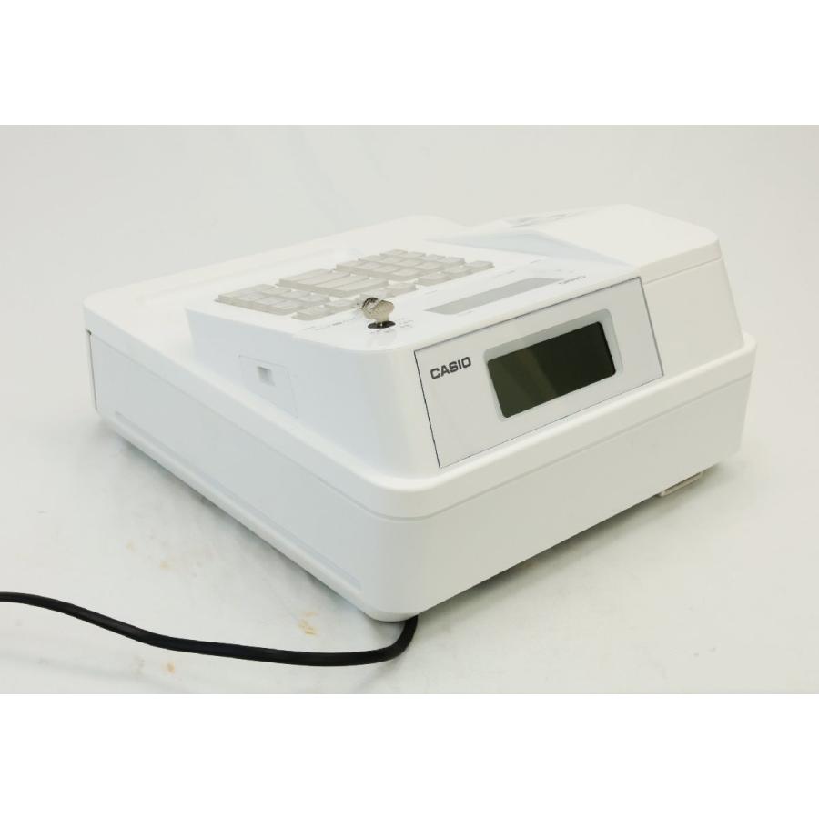倉庫保管品 カシオ 電子レジスター SR-G3 ホワイト 設定キーあり