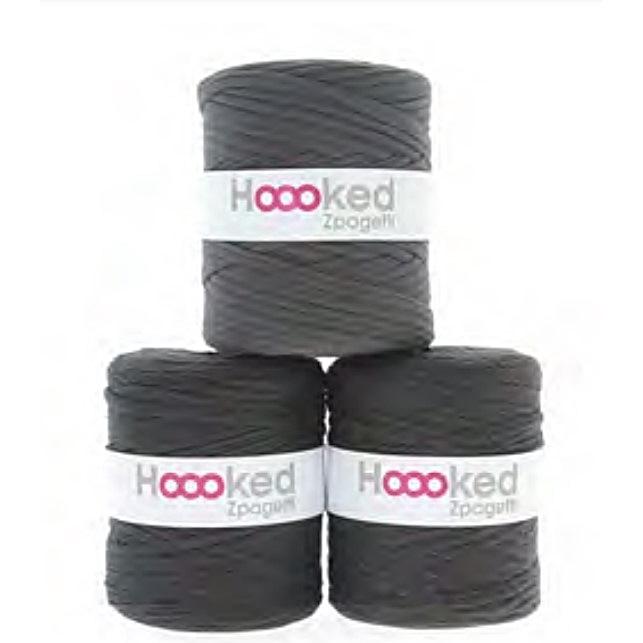 DMC Hoooked Zpagetti フックドゥ ズパゲッティ 超極太 800D Grey
