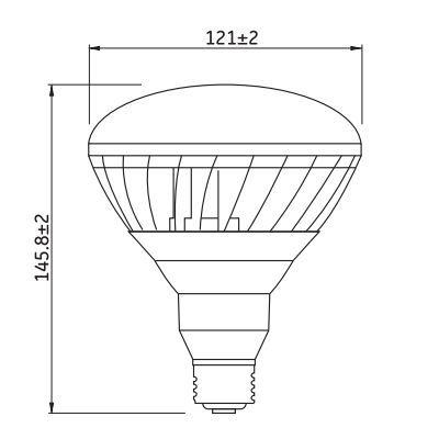 GE LEDライト バラストレス水銀灯タイプ 300W形相当 昼白色 5000K 