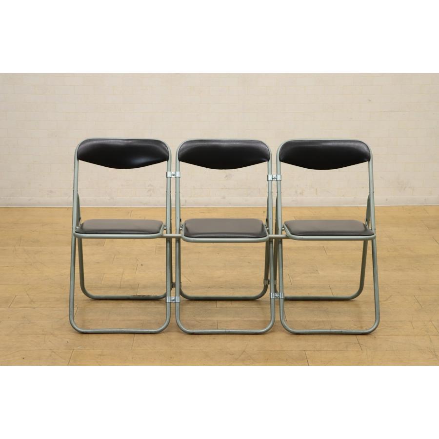 〈 凛さま専用〉5脚　廃校　スツール　シャビー　折りたたみパイプ椅子 法人様限定】 中古品 コトブキ 3連パイプ椅子 5セット 15脚 パイプイス