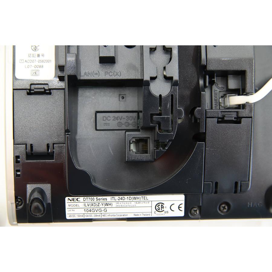 中古 NEC ビジネスフォン ITL-24D-1D (WH) DT700 24ボタン多機能電話機