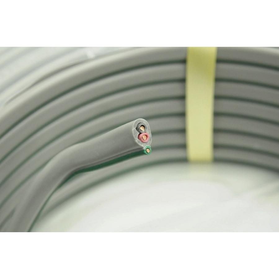 矢崎 YAZAKI エフアース アース付きVVF2.0+1×1.6黒 白 + 緑 riggotou_240224-n01