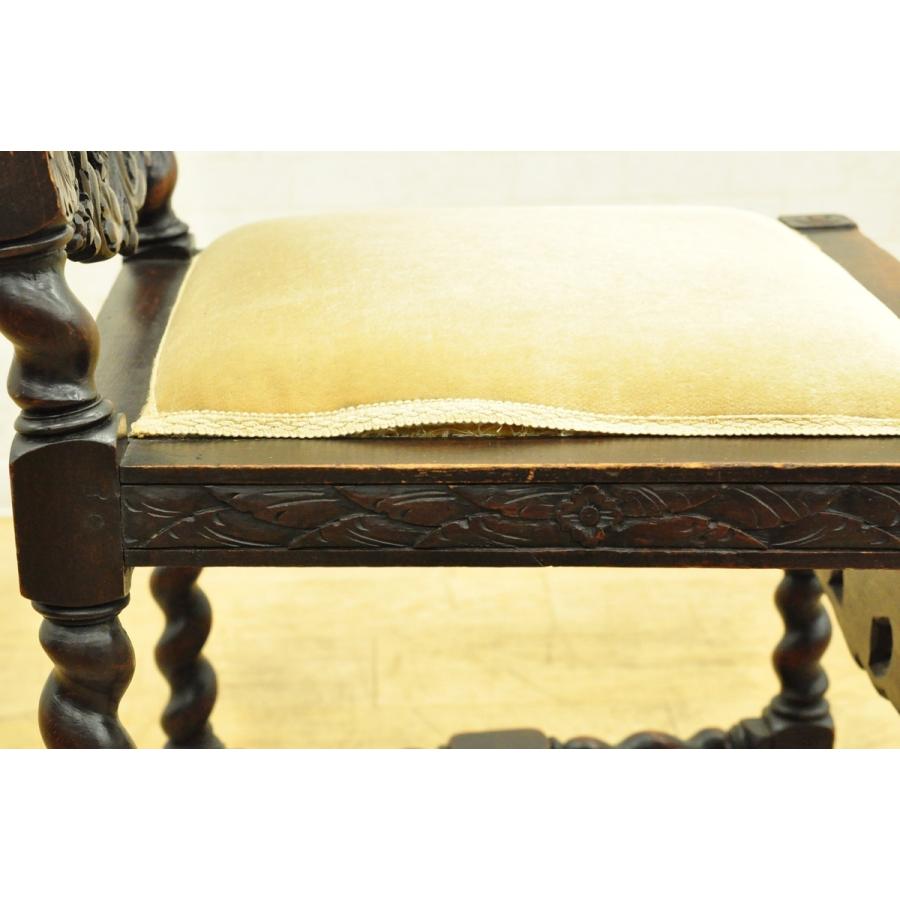 英国アンティークツイストレッグチェア 英国アンティークツイストレッグチェア