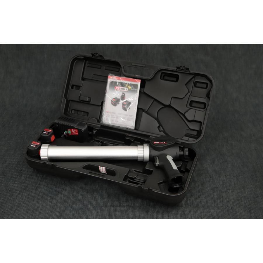 【送料無料】ケーエスツールズ KS Tools コードレス カートリッジガン 600ml cartridge gun with 1 battery and 1 charger 展示品 FA050702 B2A ケーエスツールズ KS Tools コードレス カートリッジガン 600ml