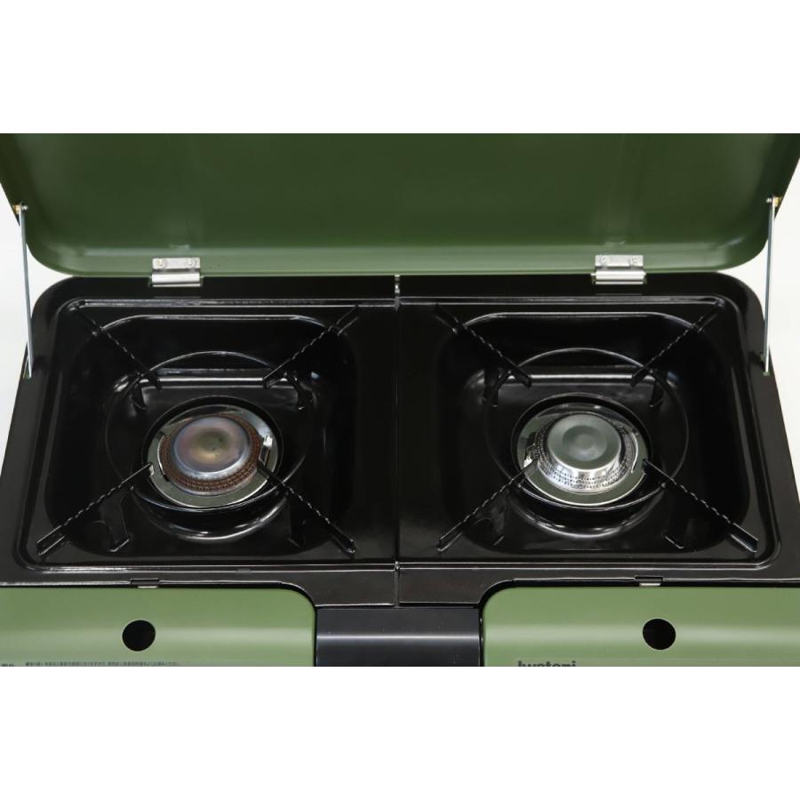 美品 イワタニ カセットコンロ ツーバーナーコンロ CB-TBG-2B2C 爆買