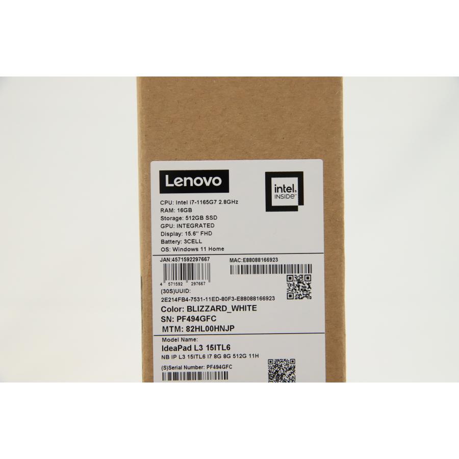 レノボ IdeaPad L13 15ITL6 16GB ノートパソコン 15.6インチB3B