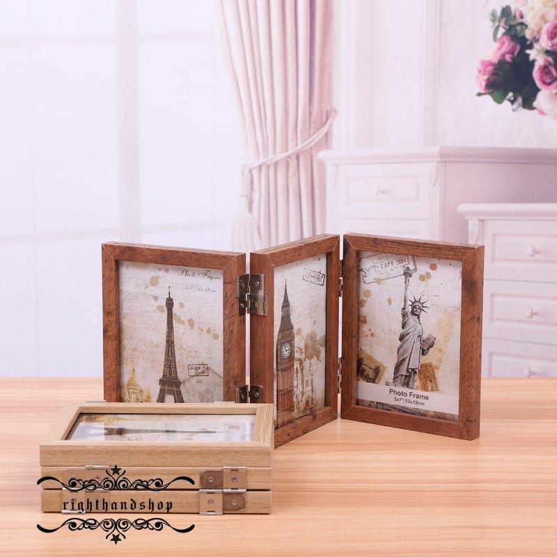 フォトフレーム6面 フォトフレーム 折り畳み 卓上飾り かわいい 6枚 両面 ディスプレイ おしゃれ 写真立て 写真 2色 Sale 80 Off