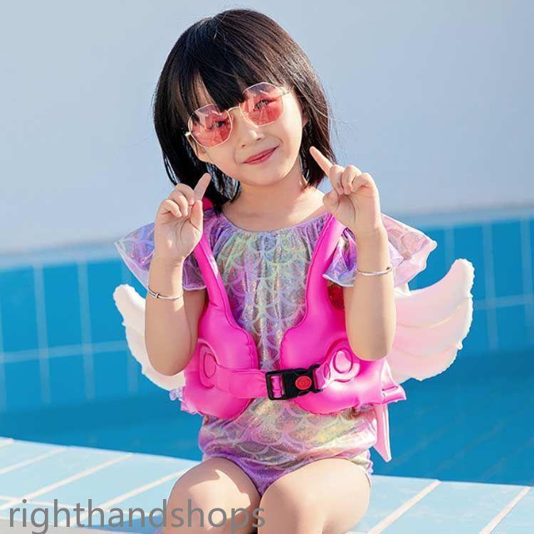 おしゃれ 天使の羽 エアータイプ 夏休み 救命胴衣 ライフジャケット スイムベスト 水着 ライフベスト うきわ 浮き輪 フローティングベスト かわいい 子供用 キッ Qmjlh3bd7z メンズファッション Onstageexperiences Com