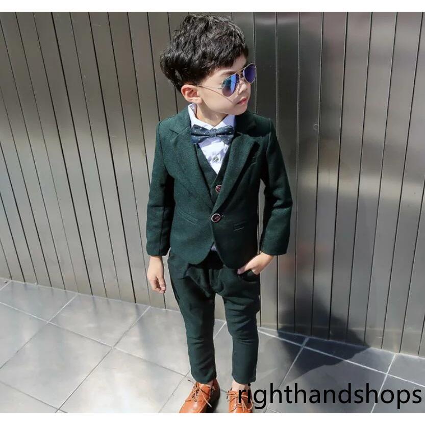 3点セット】かっこいい 七五三 入園式 入学式 卒業式 ネイビー 緑