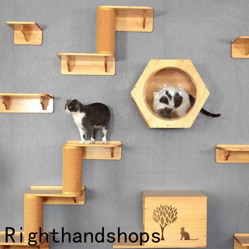 キャットウォーク キャットタワー キャットステップ 木製 壁掛け キャットウォーク キャットタワー キャットステップ 木製 壁掛け