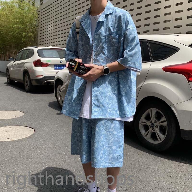 上下セット メンズ ペイズリー柄 セットアップ 柄シャツ 半袖 ハーフパンツ トップス ボトムス カジュアル おしゃれ 夏 Fmpja3mhot メンズファッション Sprintmart Com