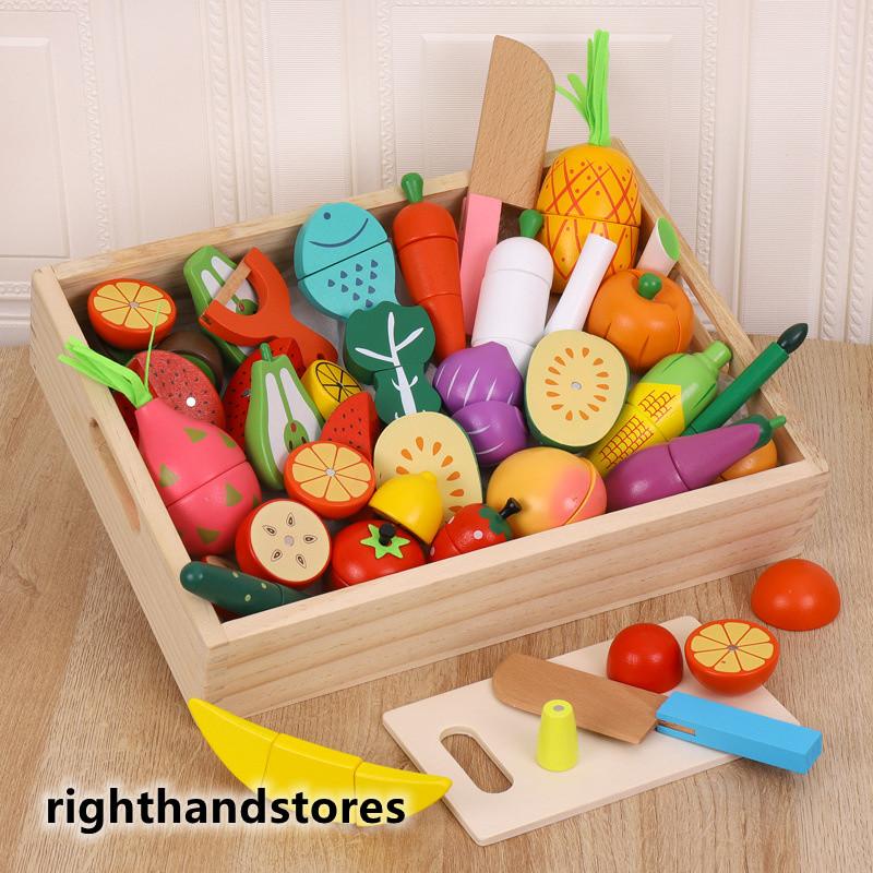 おままごと フルーツ野菜セット 知育玩具 食材フルセット 野菜 マグネット 木製 おままごとセット 木のおままごとままごとセット おままごと 知育玩具 キッチン Xpilhn6gj5 Www Familyontour De