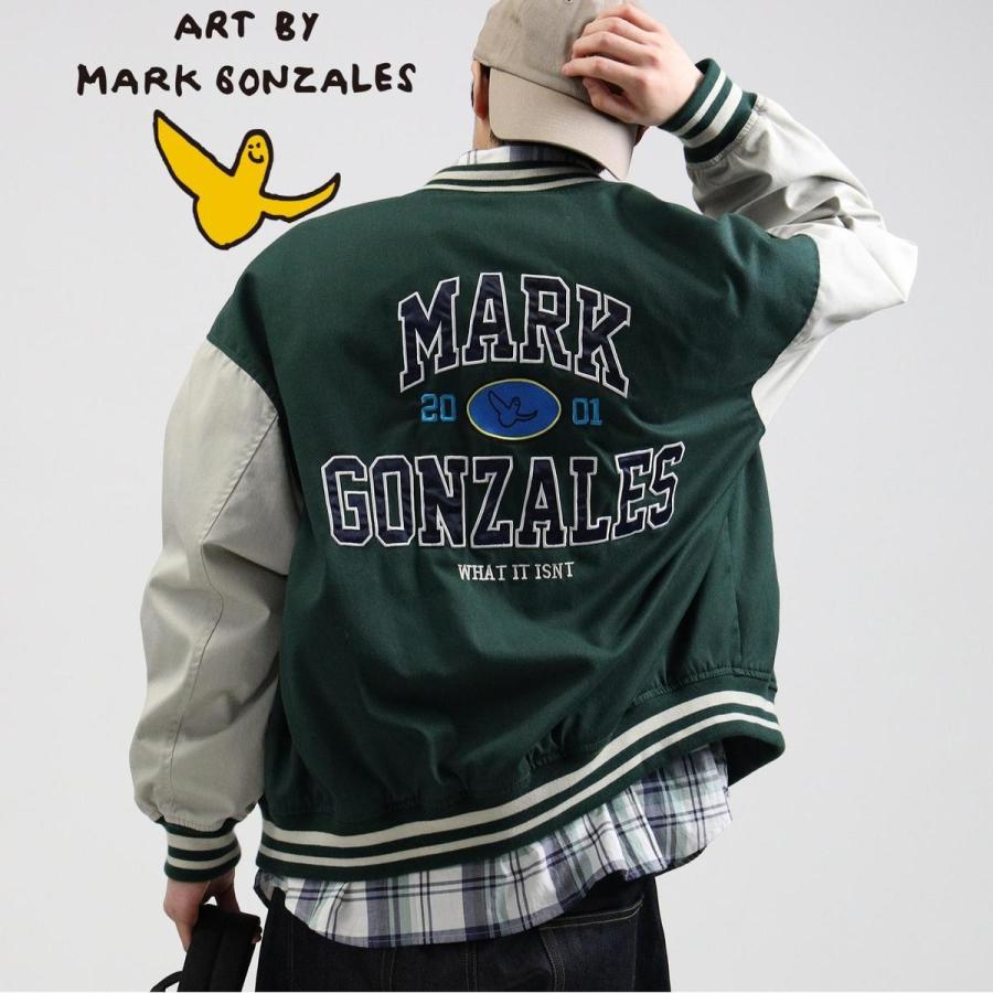 Mark gonzales スタジャン 2H5-62920 L グリーン