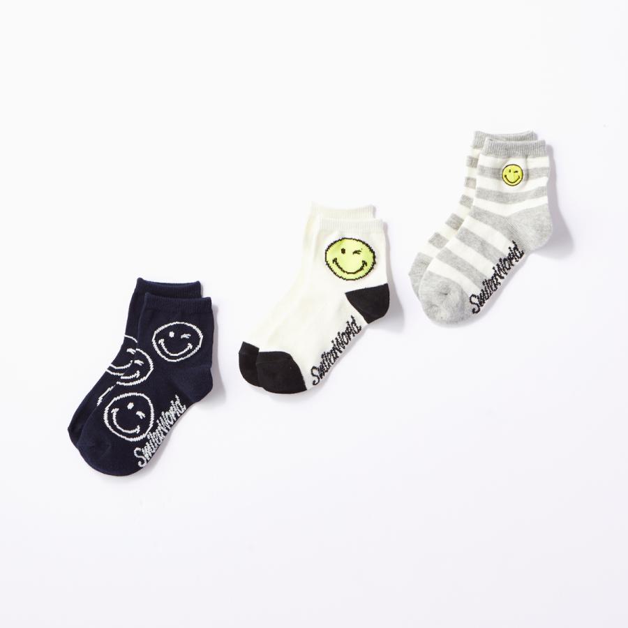 未入力 Other クォータースマイルソックス3足セット キッズ ライトオンright On Online Shop 通販 Paypayモール