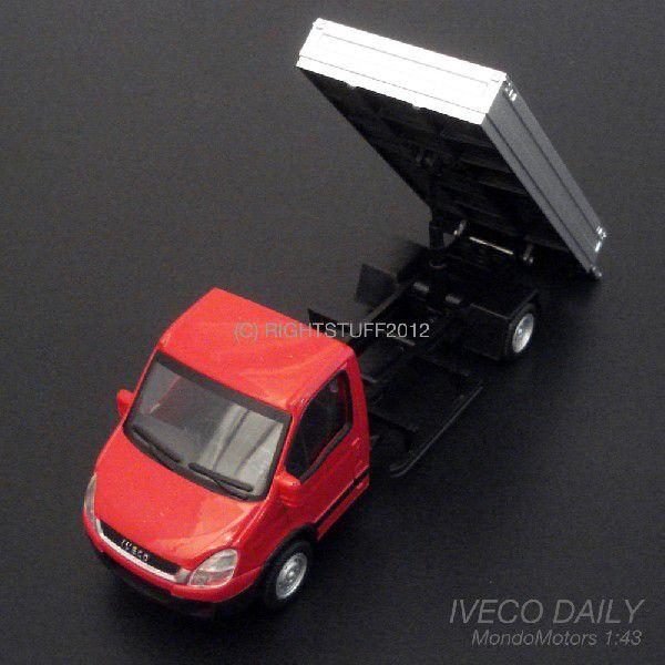 ミニカー1:43イベコ・デイリーIVECO DAILY（レッド）ダンプトラック