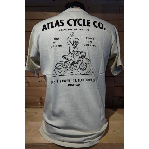 フリーホイーラーズ Freewheelers Tシャツ "ATLAS CYCLE CO." Col:J.Black,S.Cream｜rigid-store｜08