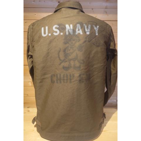 フリーホイーラーズ Freewheelers アウター #2521011 DeckWorkerJacket "CHOP EM" Col:D.K.Greenの画像