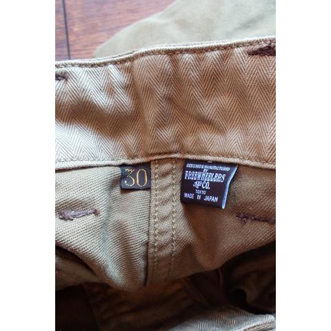フリーホイーラーズ Freewheelers パンツ #2532001 "Ground Crew Trousers" Col:K.Beigeの画像