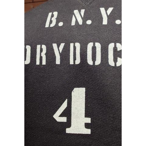 フリーホイーラーズ Freewheelers スウェット "U.S. Navy BNY DRYDOCK #4" #2534010 Col:J.Navy_3