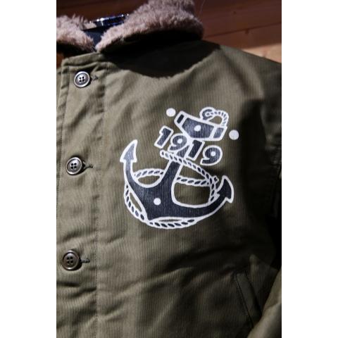 トイズマッコイ ToysMccoy アウター N-1 "8 BALL" DECK JACKET Col:Oliveの画像