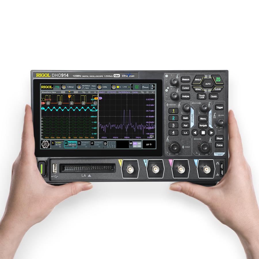 RIGOL 12bit デジタル・オシロスコープ DHO914 125MHz+12bit+1.25Gsa/s 