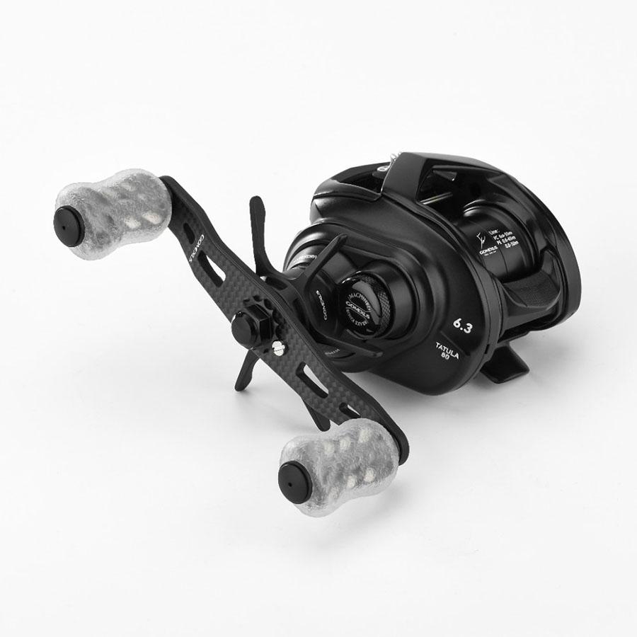 カスタムカーボンハンドル95mmブラック ゴメクサス ハンドル 95mm ベイトリール用 カーボンハンドル