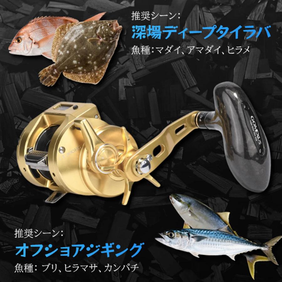 ゴメクサス シマノ ハンドルノブ F85 鍛造カーボン製ハンドルノブ 85mm