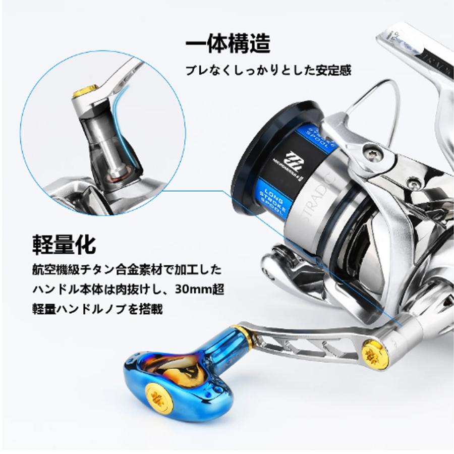 ゴメクサス ハンドル チタン製ノブ付 アルミ 50mm シマノ ゴメクサス ハンドル チタン製ノブ付 アルミ 50mm シマノ