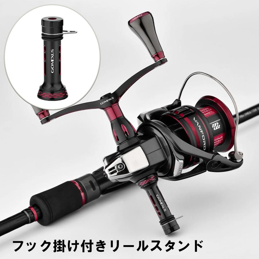 ゴメクサス リールスタンド R4BKRD ブラック×レッド 48mm フック ゴメクサス リールスタンド R4BKRD ブラック×レッド 48mm フック