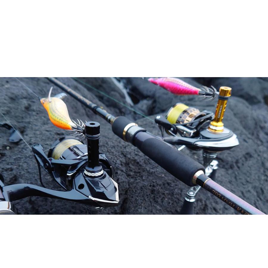 美品　ダイワ用　ゴメクサス　ダブルハンドル　リールスタンド　ブラックスタイル gomexus ゴメクサス/リールスタンド 42mm/ダイワ/シマノ