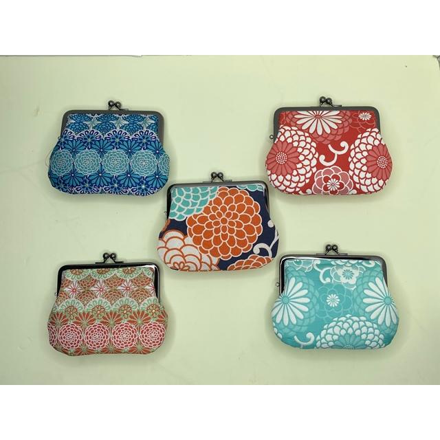 ほにや 親子がま口 花柄 和柄 がま口 財布 がま口サイフ サイフ