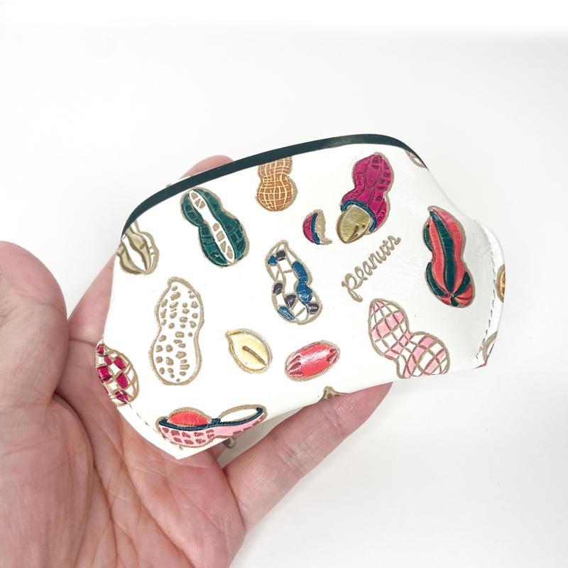 文庫屋大関 ぷちっと小銭入れ ピーナッツ 薄型 小さい 小銭入れ