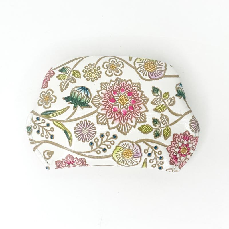 文庫屋大関 ぷちっと小銭入れ ダリア ベリーピンク 薄型 小さい 小銭