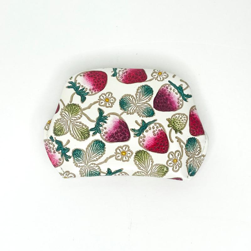 文庫屋大関 ぷちっと小銭入れ いちご 薄型 小さい 小銭入れ 手のひら