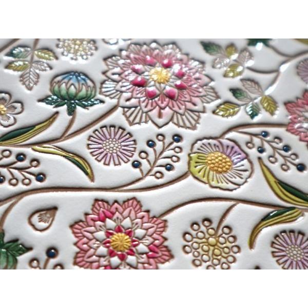 文庫屋大関 三つ折ミニ財布 ダリア ベリーピンク がま口 札入れ 財布