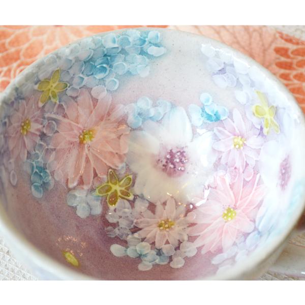 瀬戸焼 工房 ゆずりは 預け鉢 花柄 色絵 盛鉢 大鉢 サービスボウル 工房ゆずりは 預け鉢 | GIFT-STYLE 工房ゆずりは専門ショップ